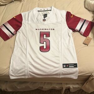 NWT NFL Nike Dri-Fit Men's Large Washington Commanders #5 Daniels Jersey